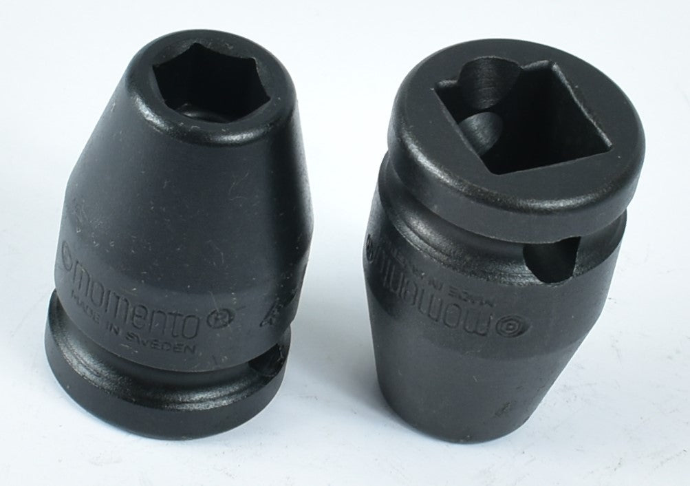 MOMENTO 冲击套筒，4-10, 4-11, 4-12, 4-13, 4-14, 4-15, 4-16,4-17, 4-18, 4-19=​​3/4，内螺纹方形1/2"