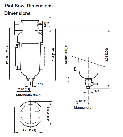 NORGREN FILTER, F17-B00-M3DA