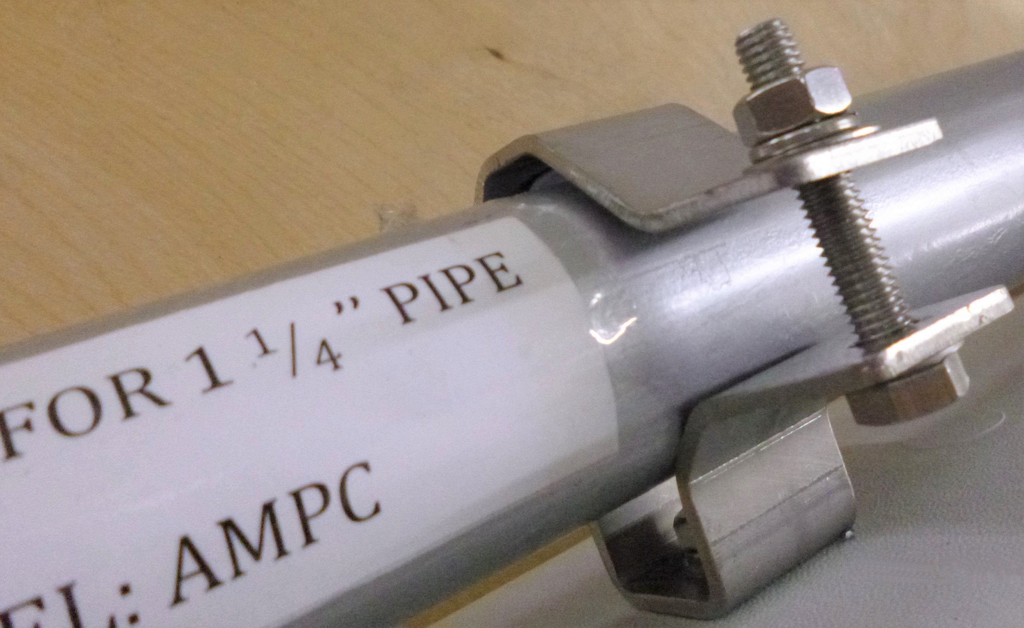 AMPC PIPE CLAMP, 3562S6 , 1-1/4"-1-1/2", SS316L, PIPE OD: 35-53MM (2PCS/SET)